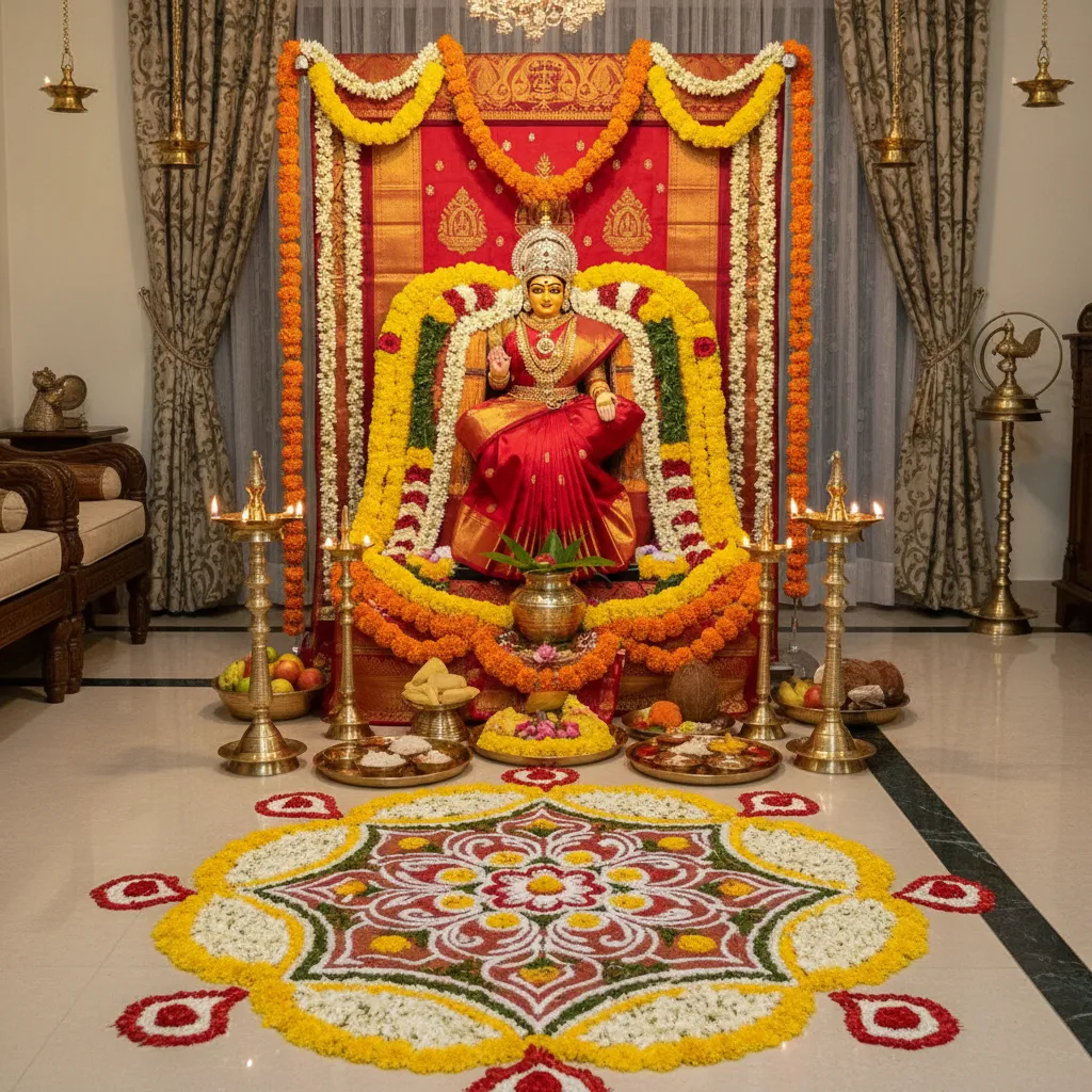 Varalakshmi Pooja Decoration Ideas for a Beautiful Home Celebration