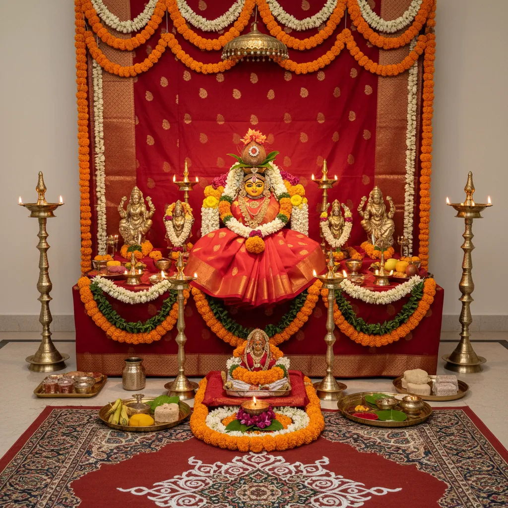 5 Varalakshmi Pooja Decoration Ideas at Home