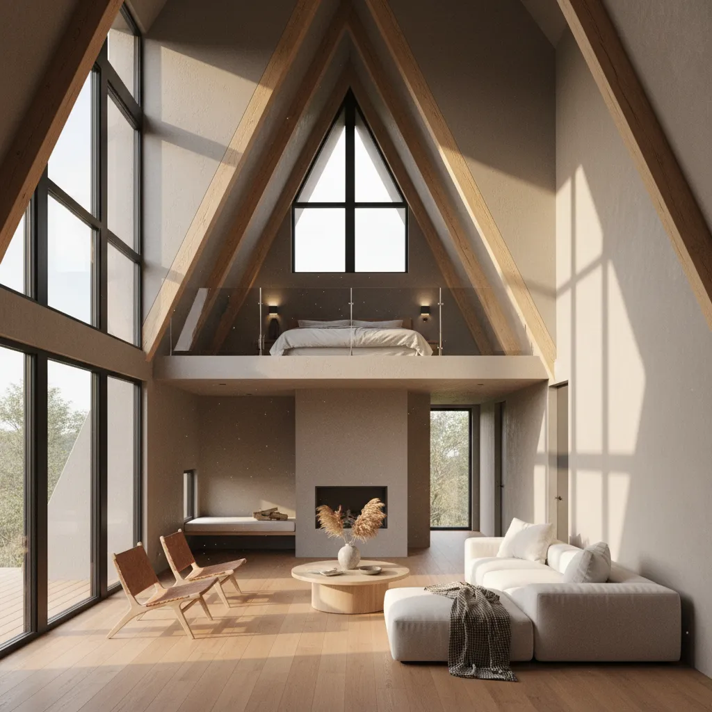Optimizing Interior Layouts in Vastu-Friendly A-Frame Homes