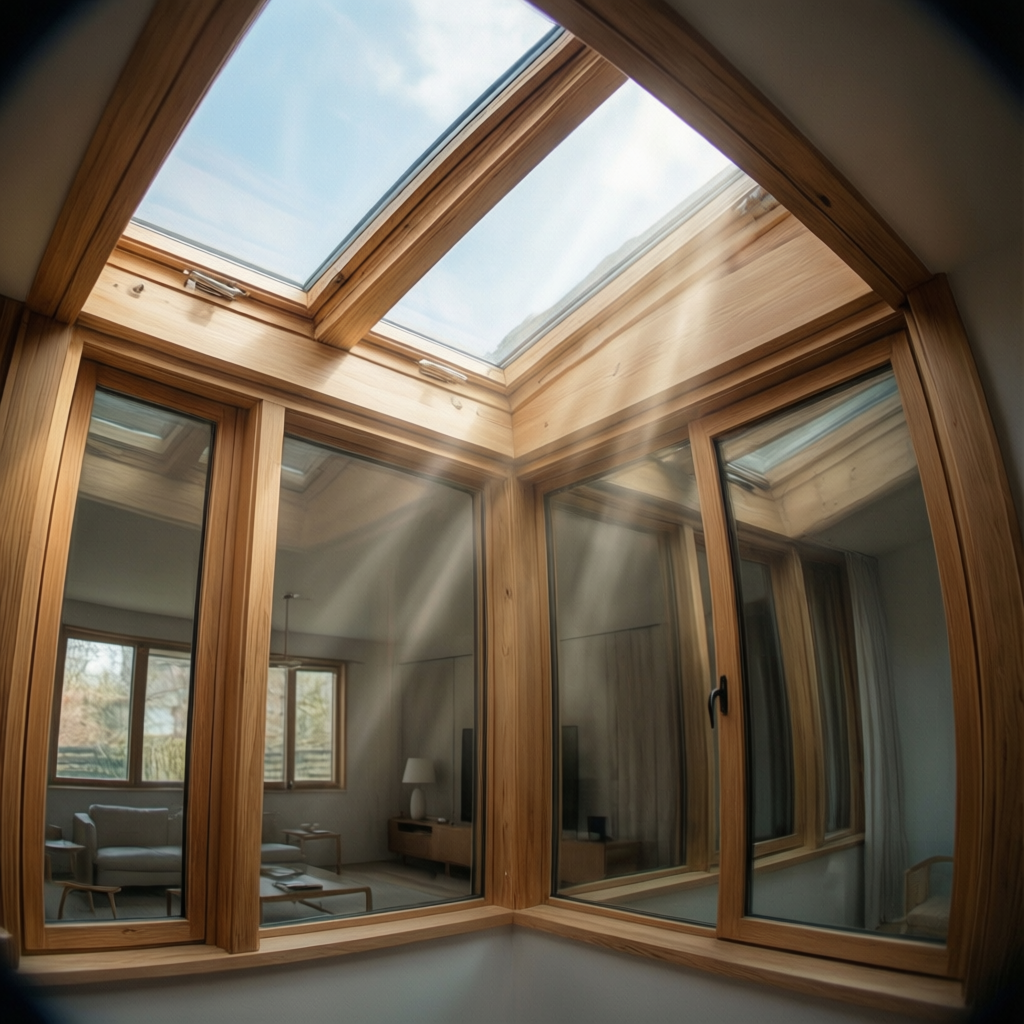 Diseños de ventanas en madera para interiores