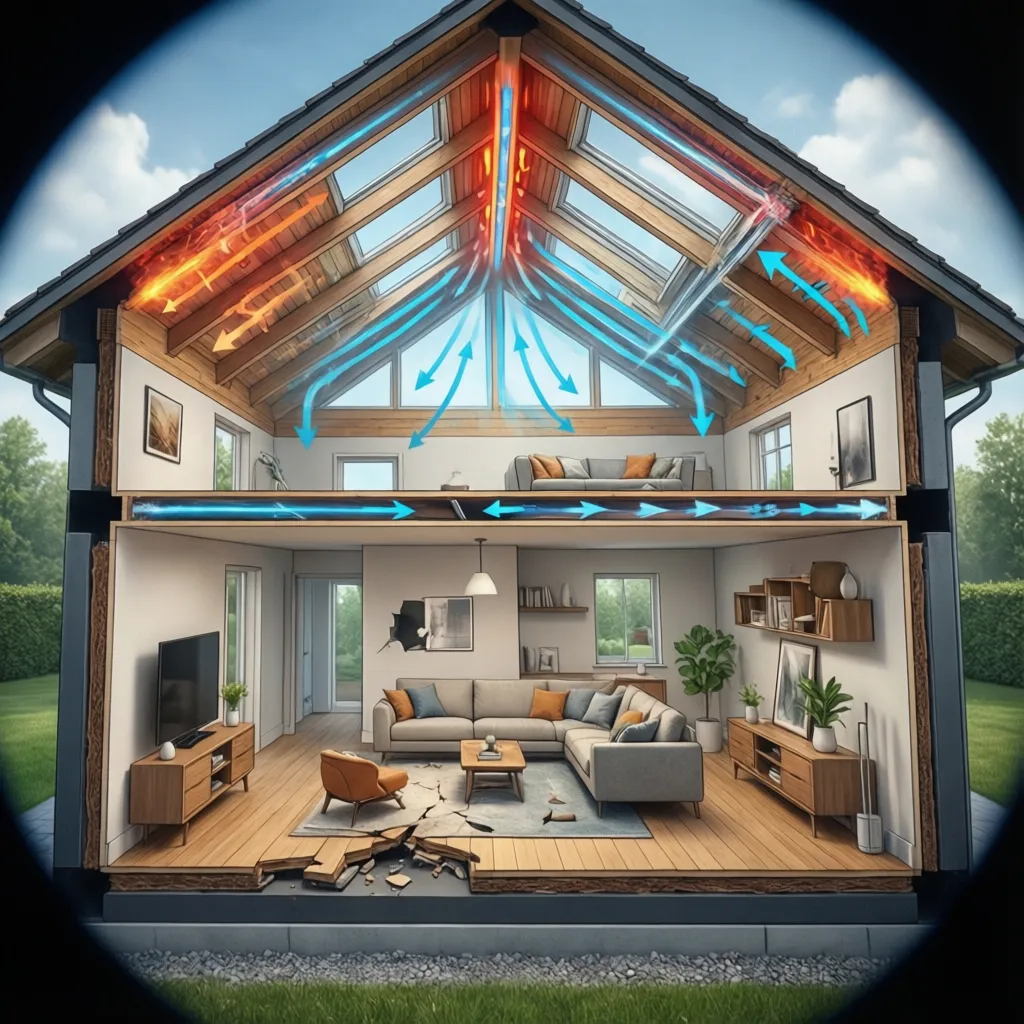 Sistema de ventilación con recuperación de calor en casa pasiva