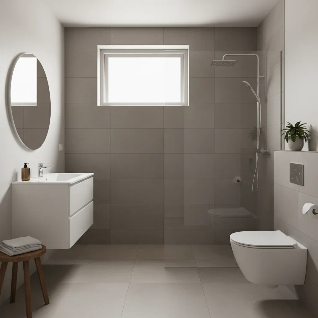 Kamar mandi dalam dengan ventilasi dan pencahayaan alami