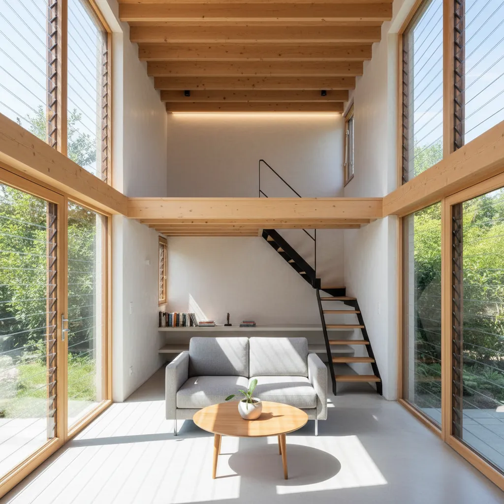 Contoh ventilasi dan jendela pada rumah kecil