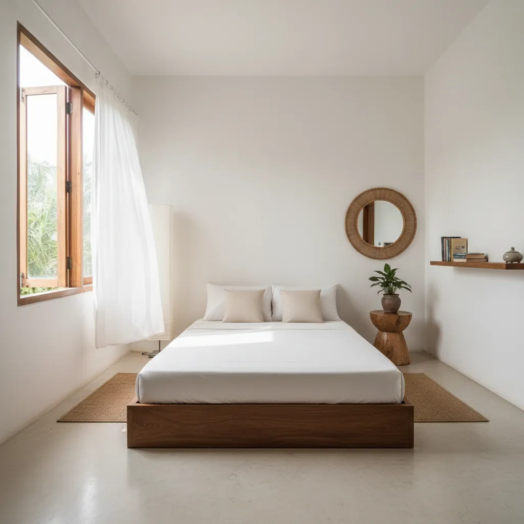 Contoh ventilasi dan pencahayaan pada kamar rumah kecil