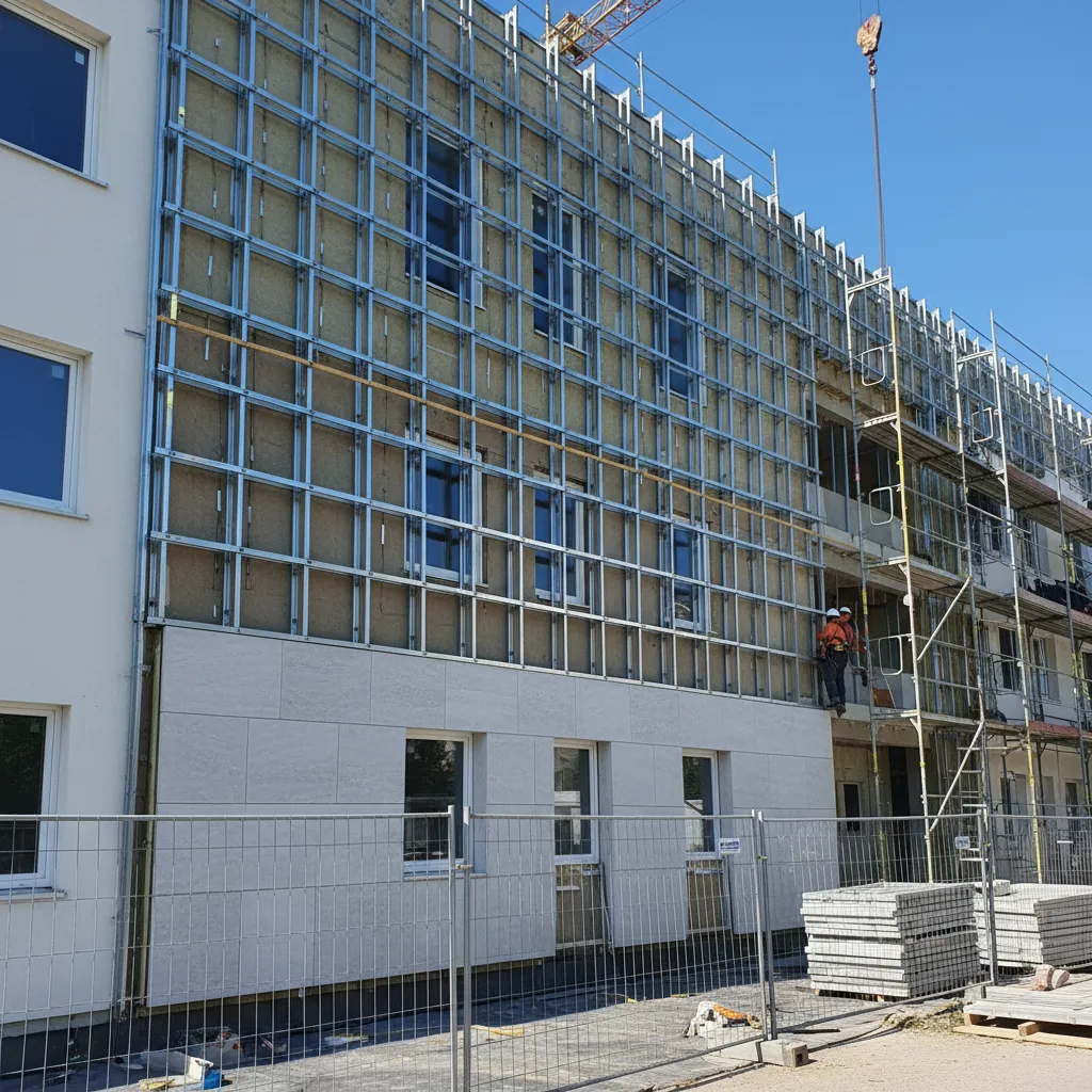 Rehabilitación de vivienda con sistema de fachada ventilada