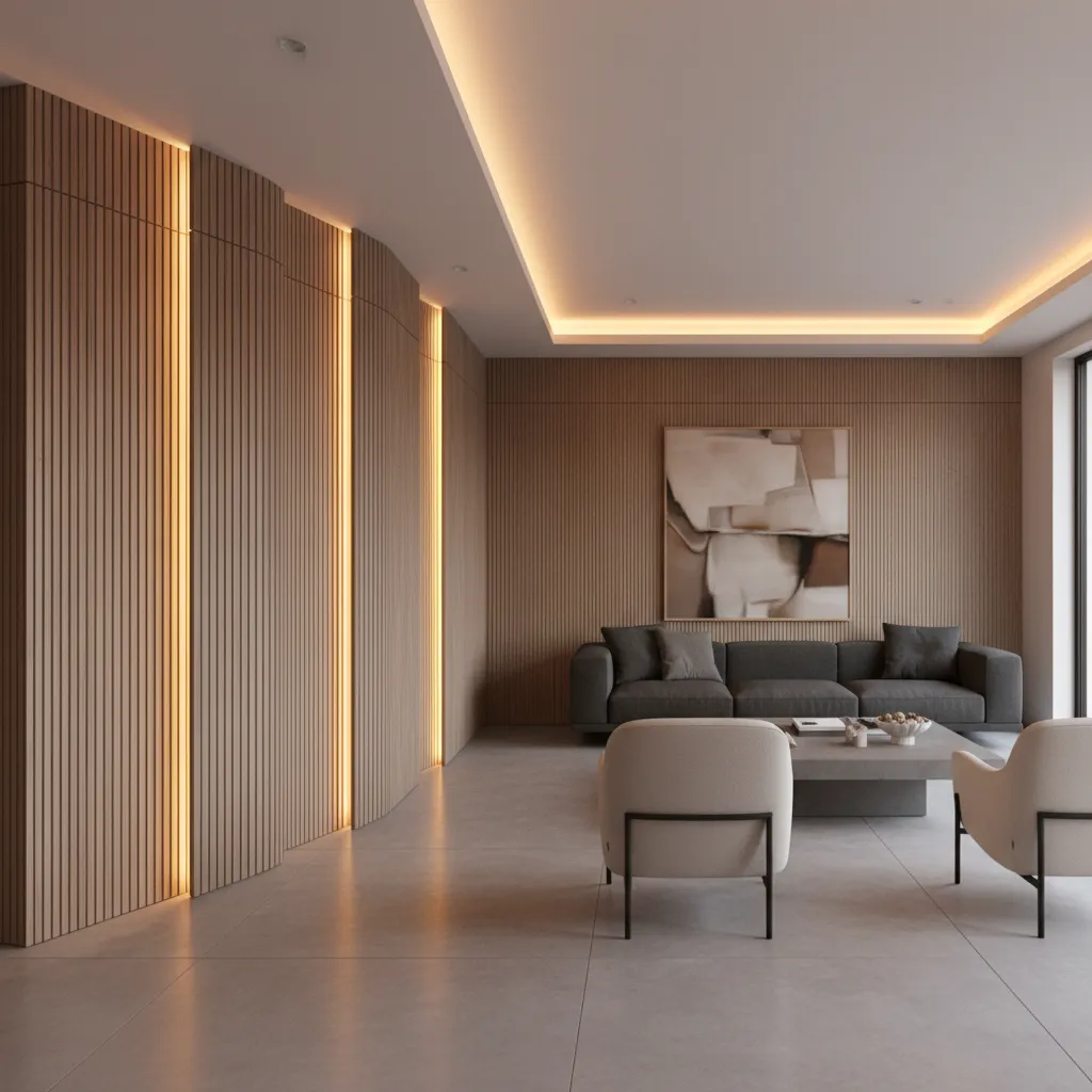 Iluminación vertical para interior de diseño