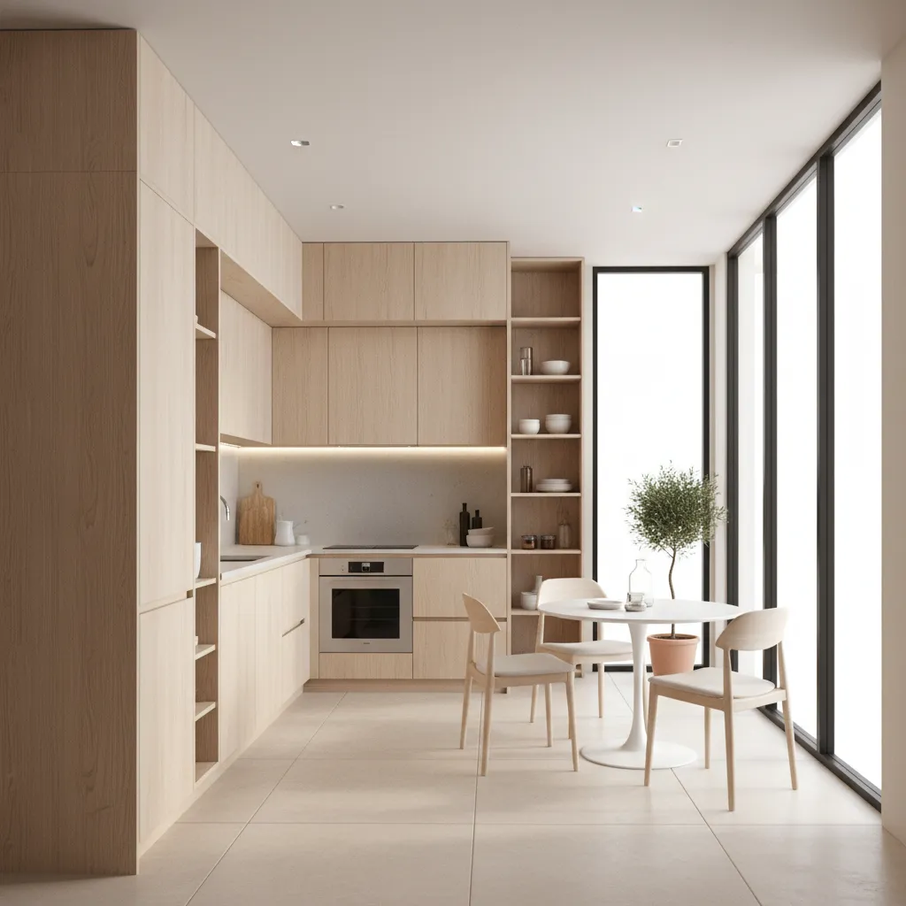 Ceiling height kitchen cabinets maximizing vertical storage