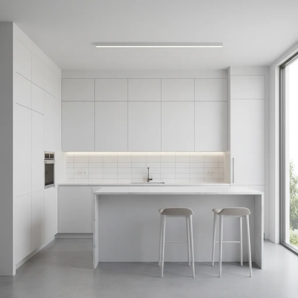 Ceiling height kitchen cabinets maximizing vertical storage