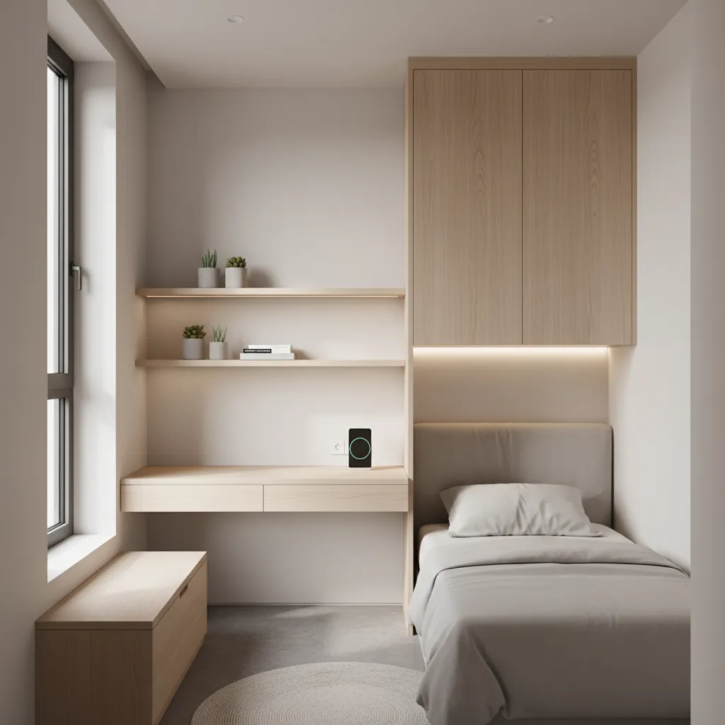 Vertical Storage Ideas for an 8×6 Bedroom