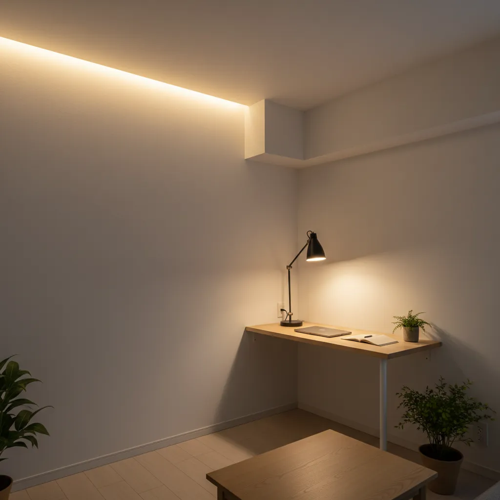 光は縦に、机上は点で：六畳特有の照明と東京小戸型（东京小户型）