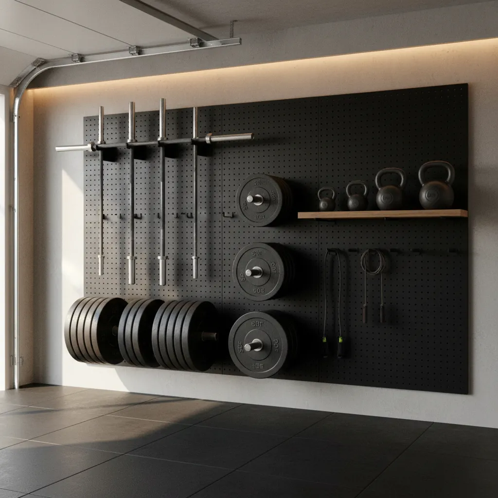 Vertical Storage Ideas for Weights and Bars