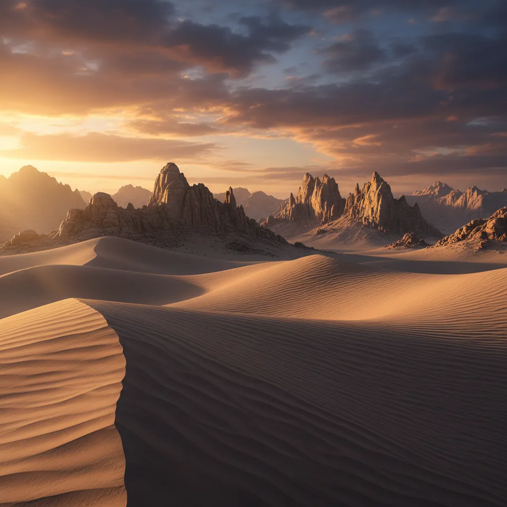cinematic desert terrain used in film visual effects environment