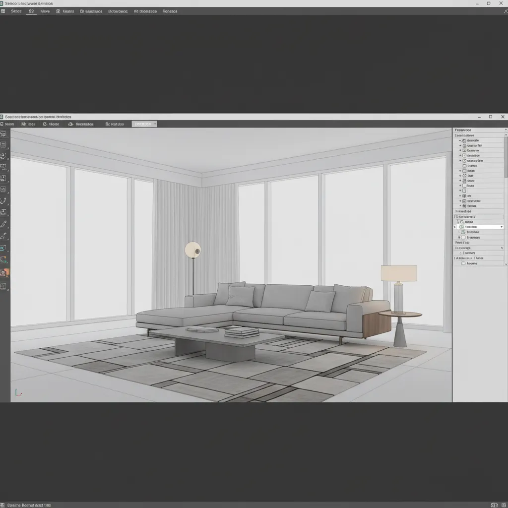 3D viewport isolation mode showing only selected objects while others are hidden