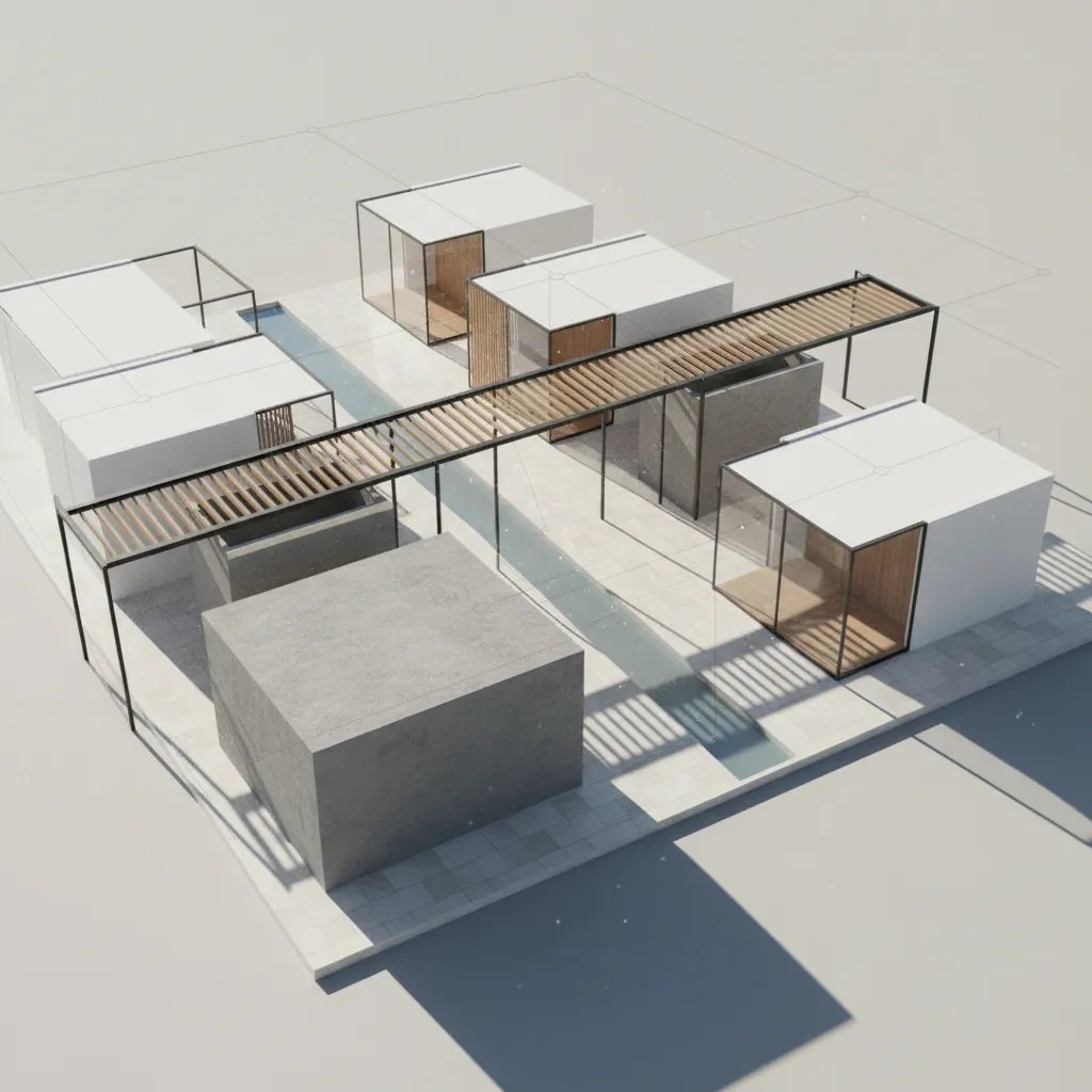 Simple Rendered Villas Villa Layout Feels Messy? Simple Villa Floor Plan in Photoshop