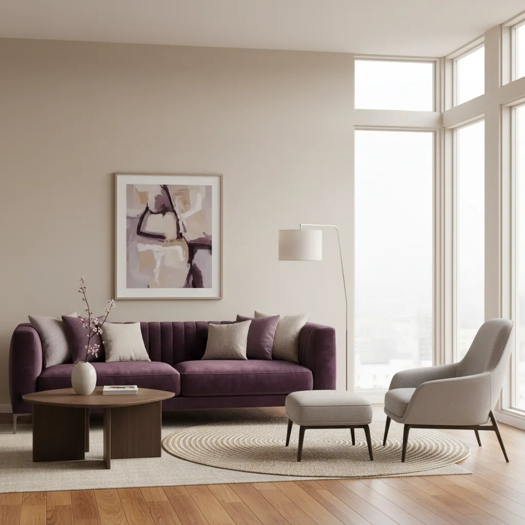 Decoración de interiores color violeta: guía práctica