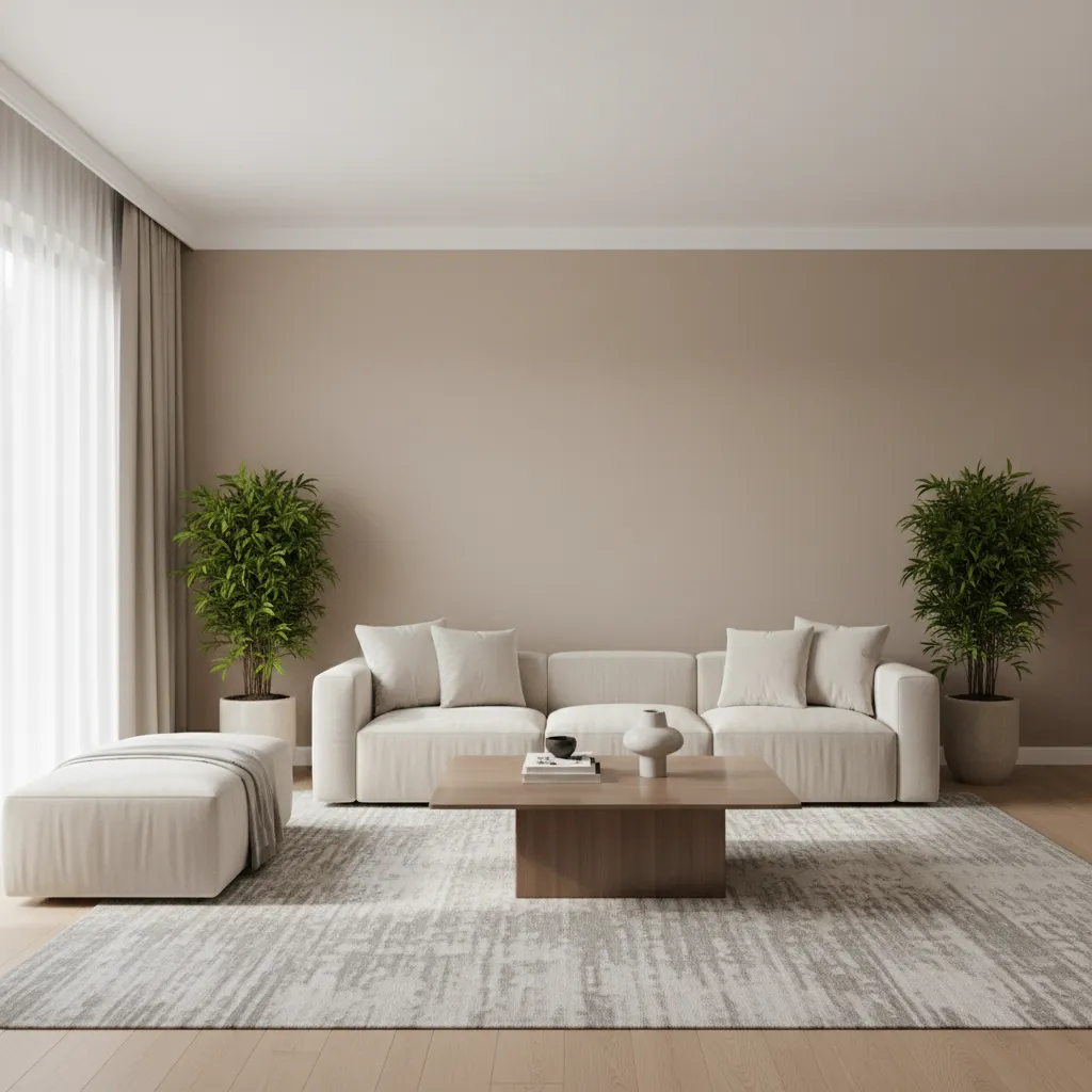 Virtually staged living room showing furniture added digitally to an empty property listing