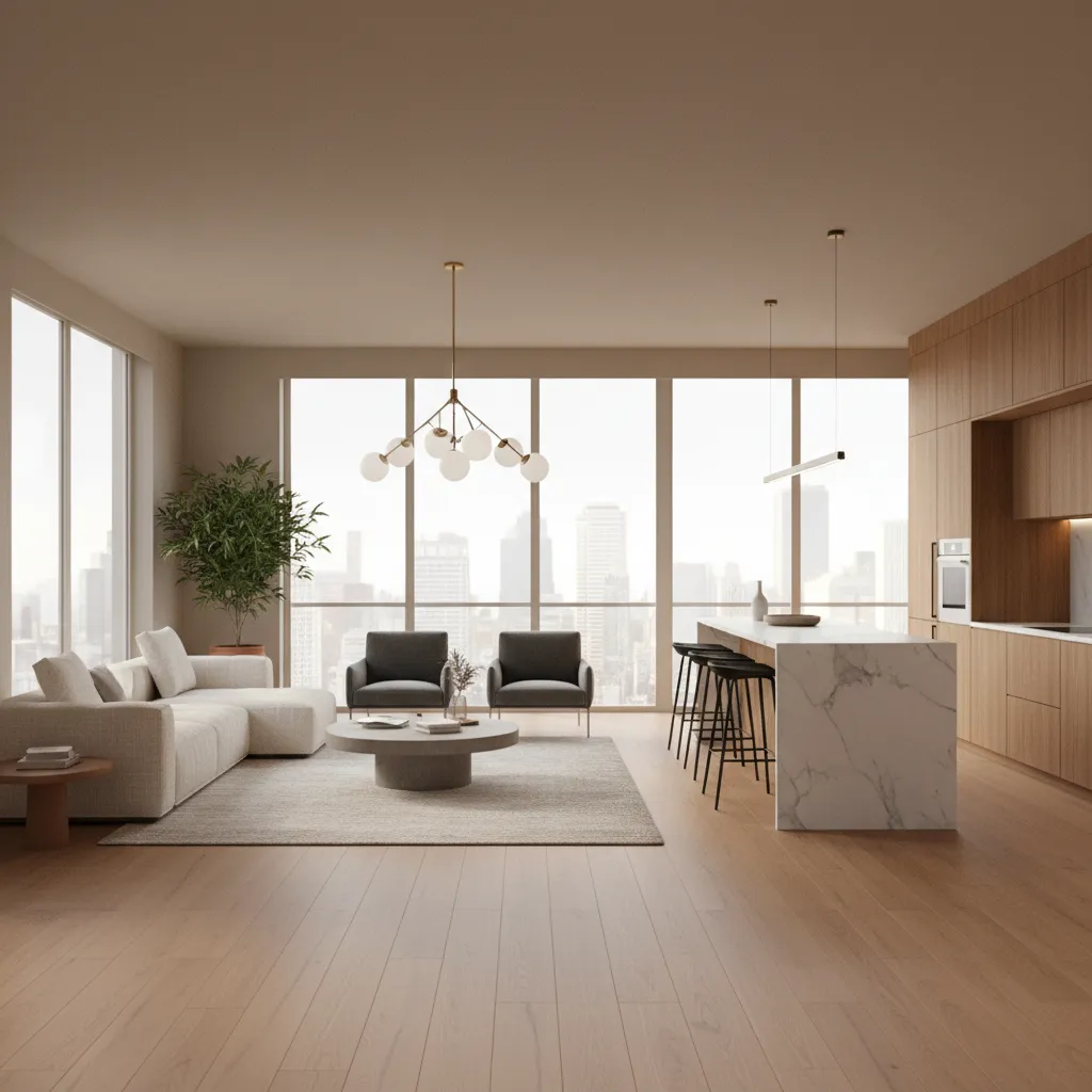 Vista 3D de una casa generada con software de diseño interior