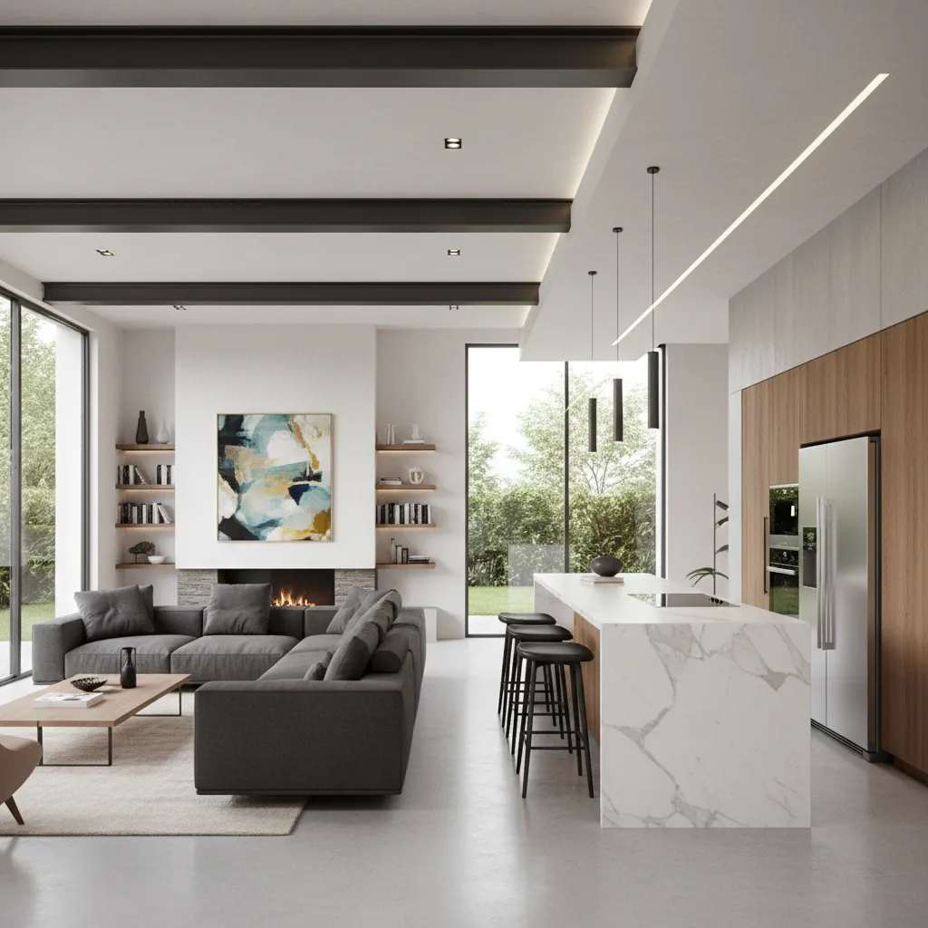 Visualización 3D de una vivienda generada desde un plano digital