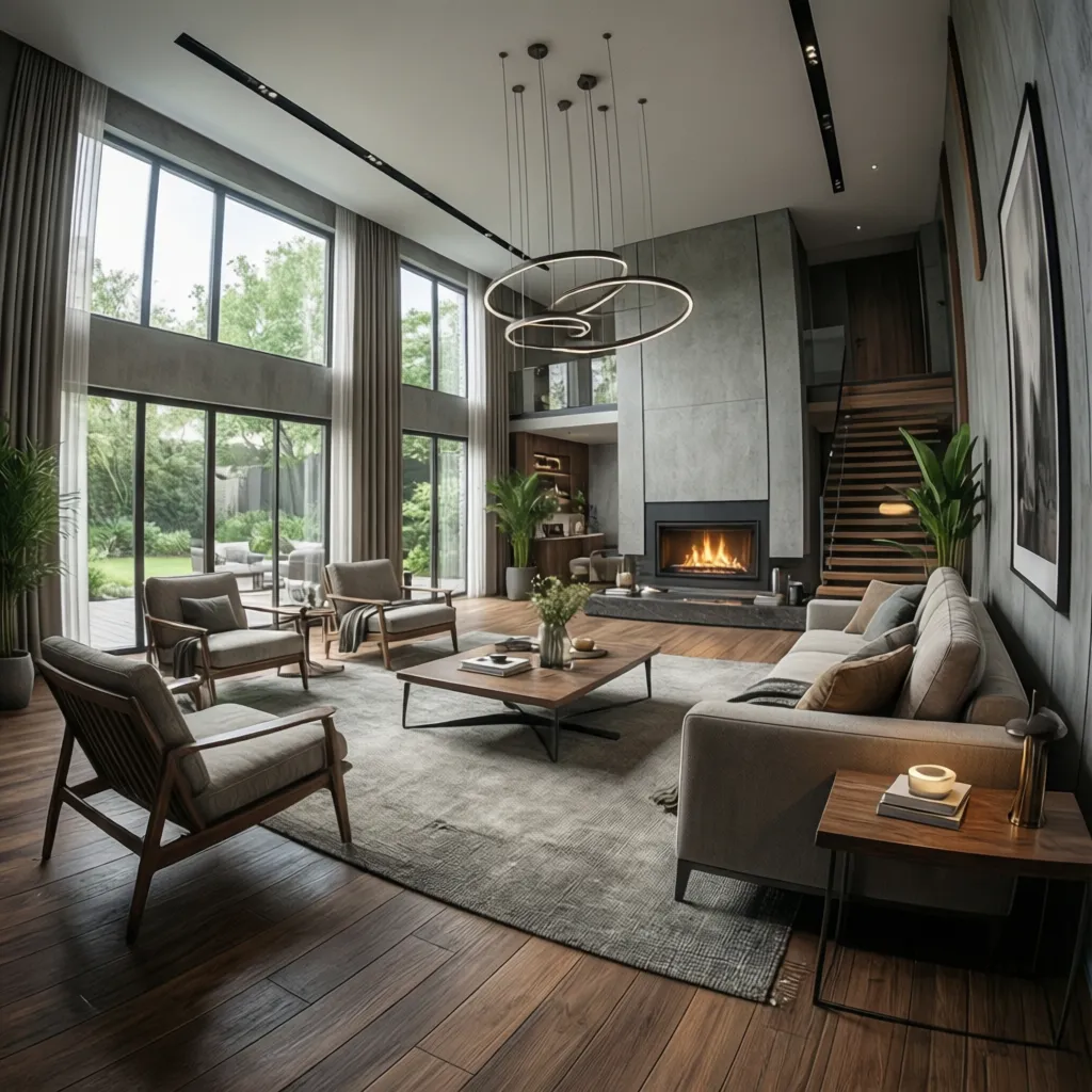 Visualización 3D de una vivienda generada en una aplicación de diseño