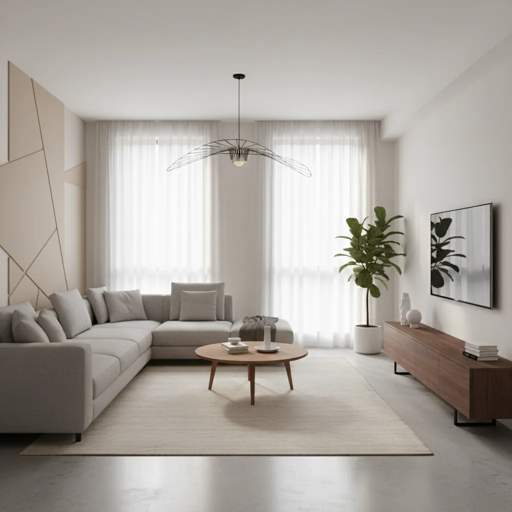 Visualización 3D de una casa generada con software de diseño interior