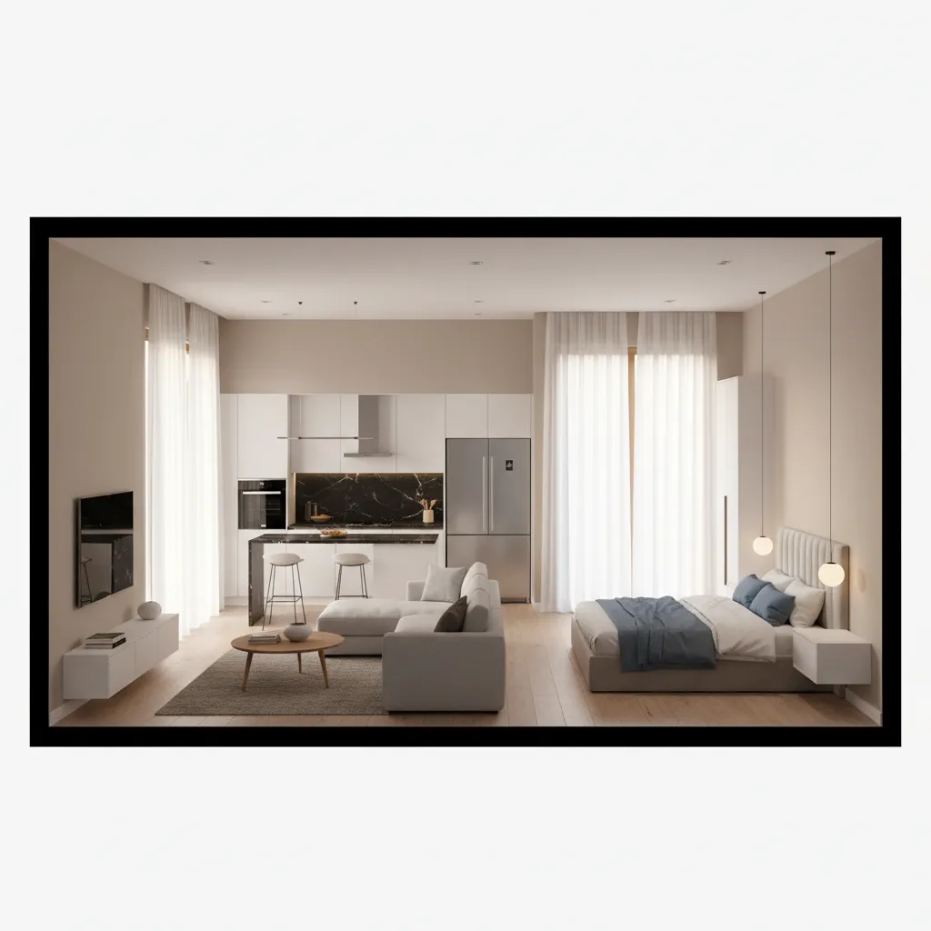 Visualización 3D de una vivienda generada desde un plano digital
