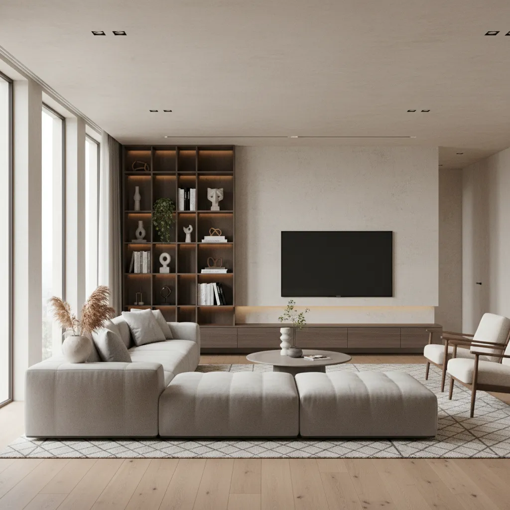 Render realista de un proyecto de interiorismo residencial