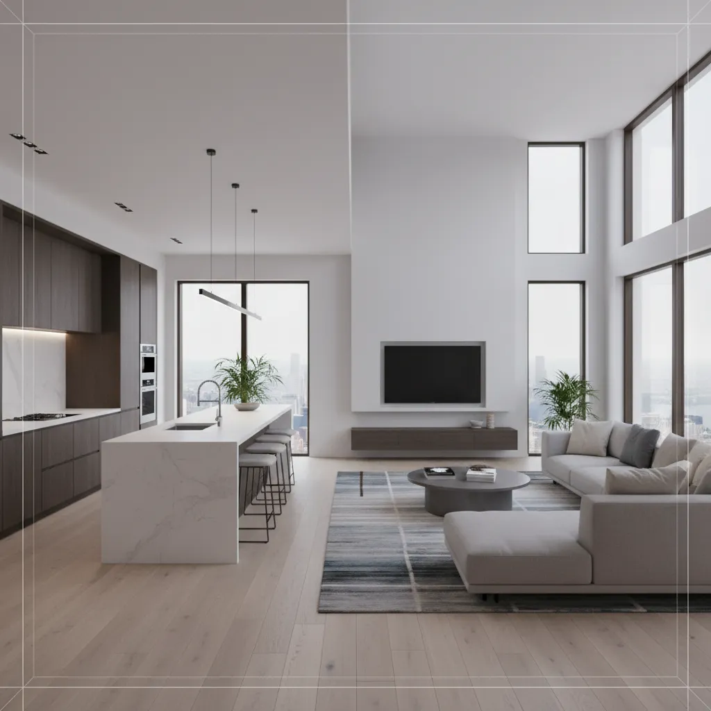 virtual reality walkthrough view of a house floor plan layout