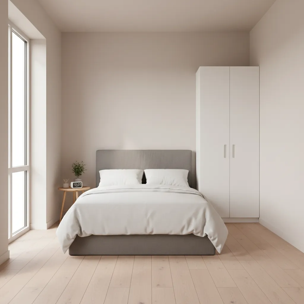 small apartment room tested in VR for furniture spacing