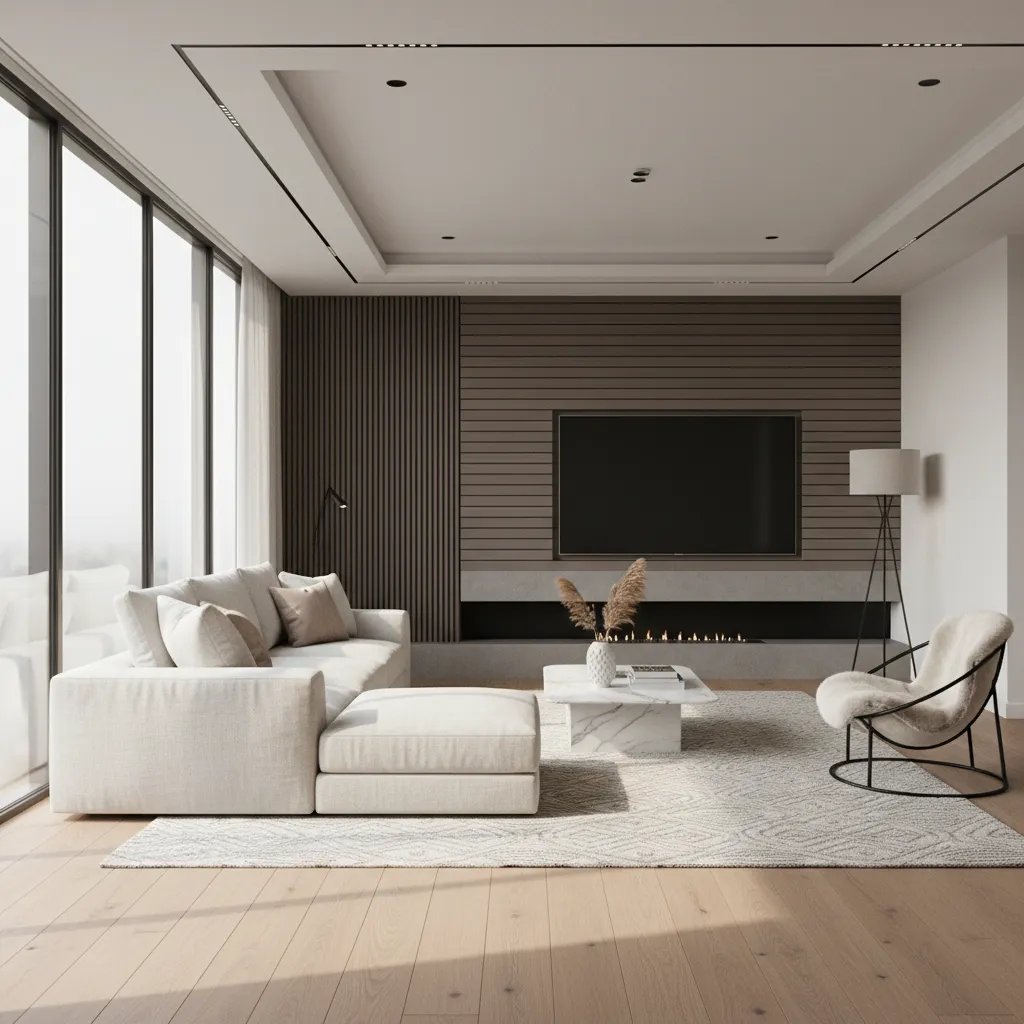 photorealistic architectural interior render typical of V-Ray visualization