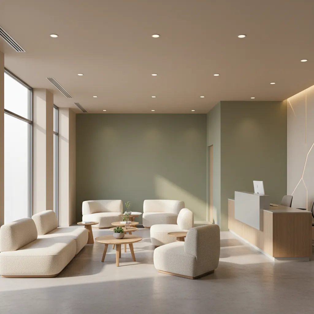 Optimizing Waiting Room Colors for Lighting and Space Size