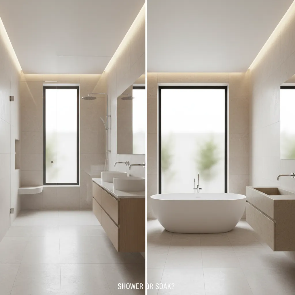 Walk-In Shower vs Bathtub: 5 Remodeling Insights: How Leisure World MD homeowners can choose between a walk-in shower or bathtub during a bathroom remodel