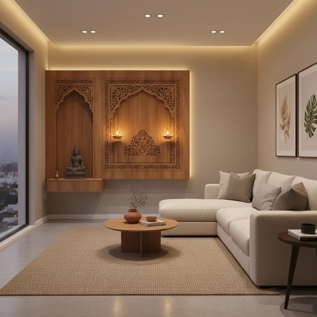 5 Wall Mounted Pooja Unit Designs for Compact Homes
