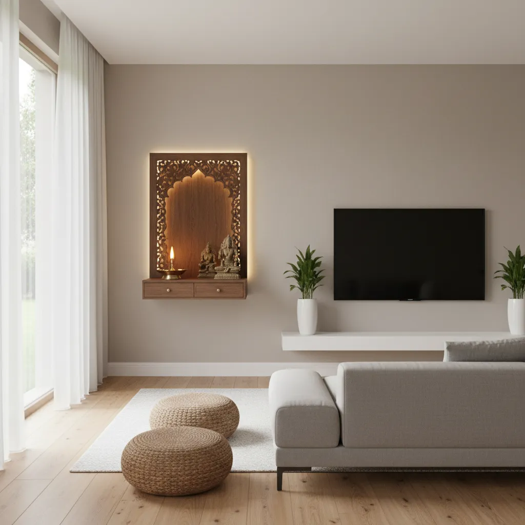 Wall Mounted Temple Design Ideas for Home