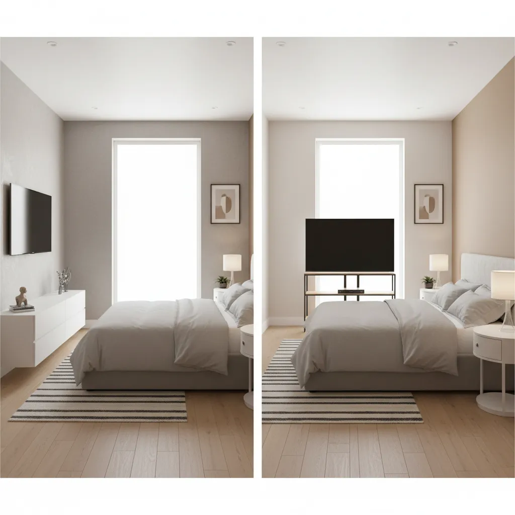 Wall-Mounted vs TV Stand: Best Setup for a Small Bedroom