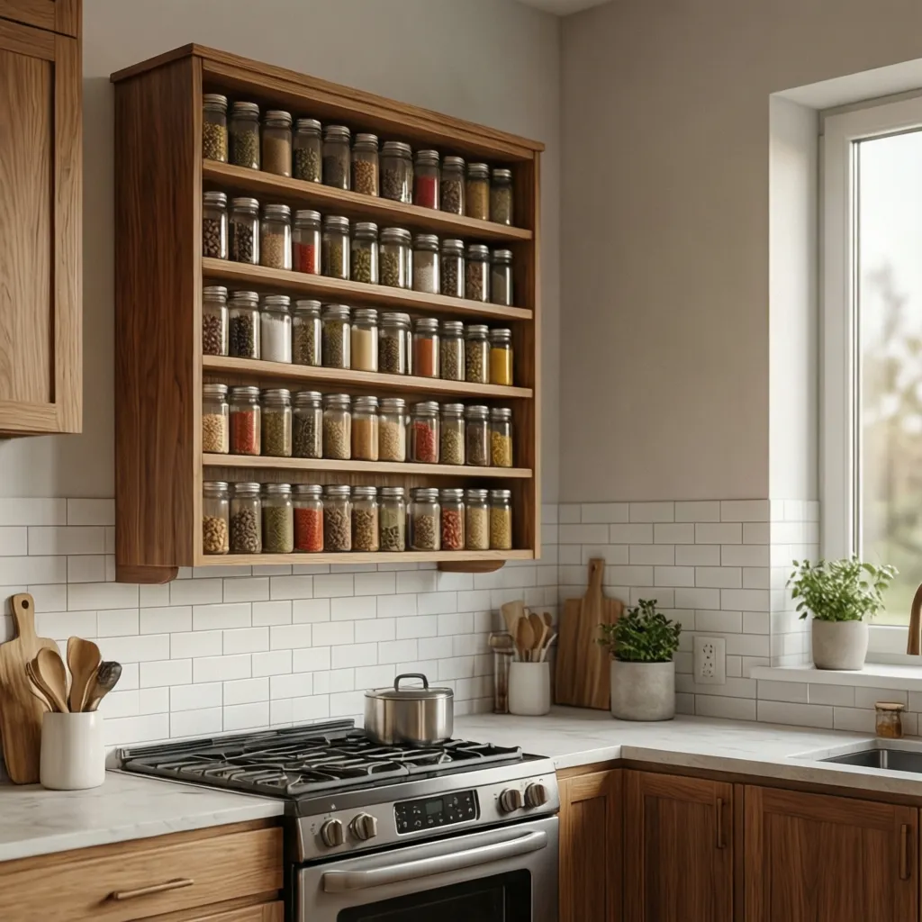 Wall Mounted Wooden Spice Racks for Kitchen: Smart Storage That Actually Works