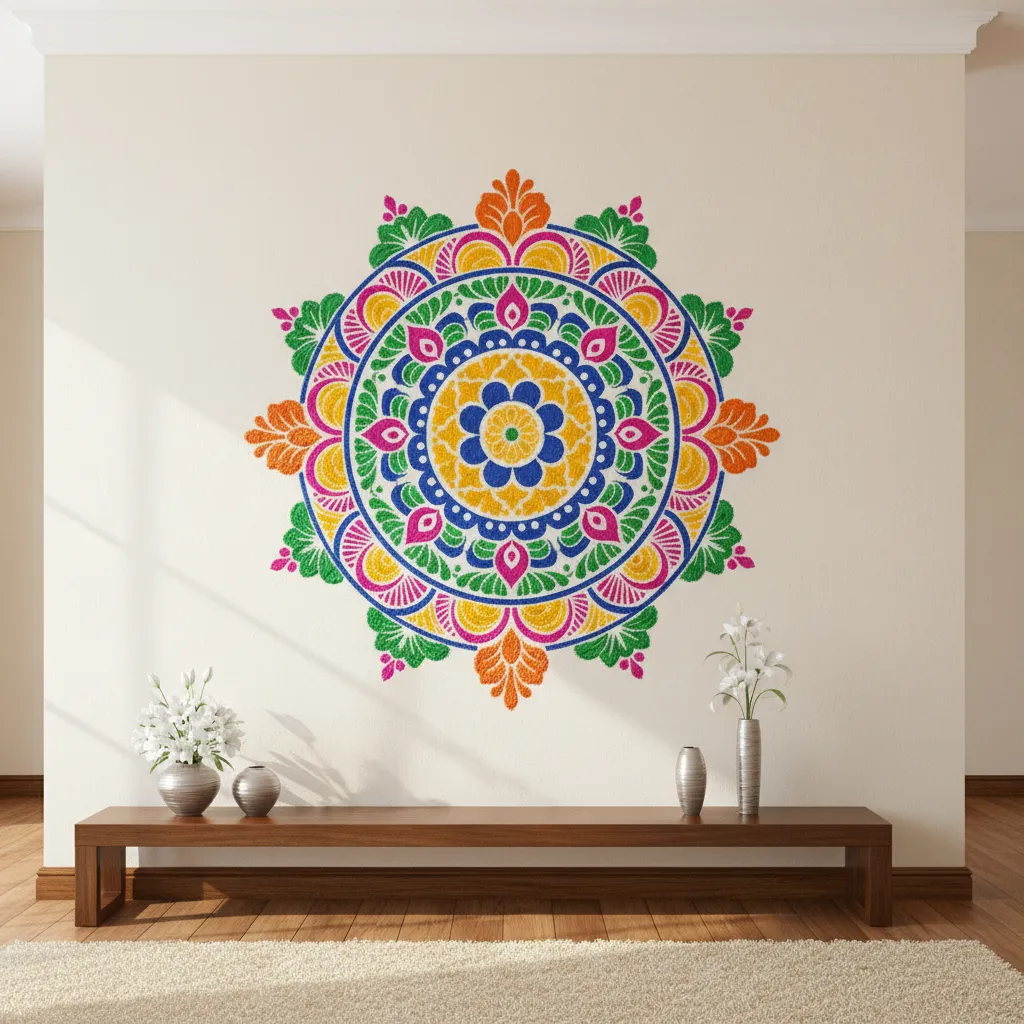 Best Materials for Creating Long Lasting Wall Rangoli