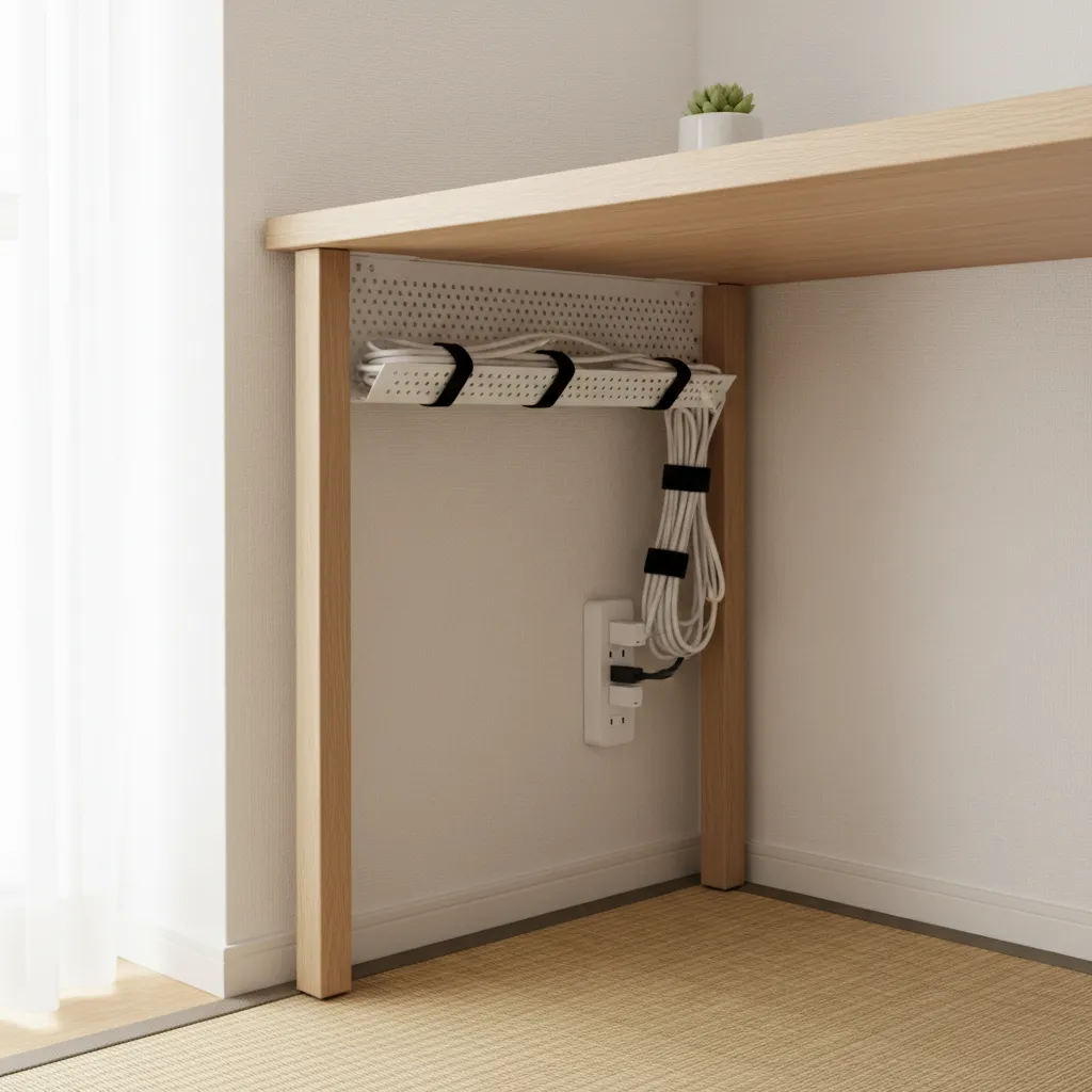 4. ケーブルは“壁沿い・足元ゼロ”が正解：配線と動線の両立