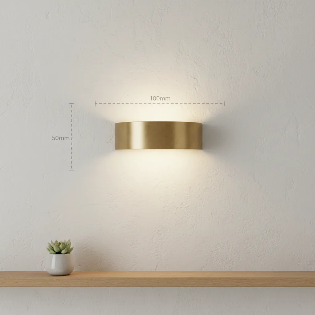 visual diagram showing recommended spacing around wall sconces