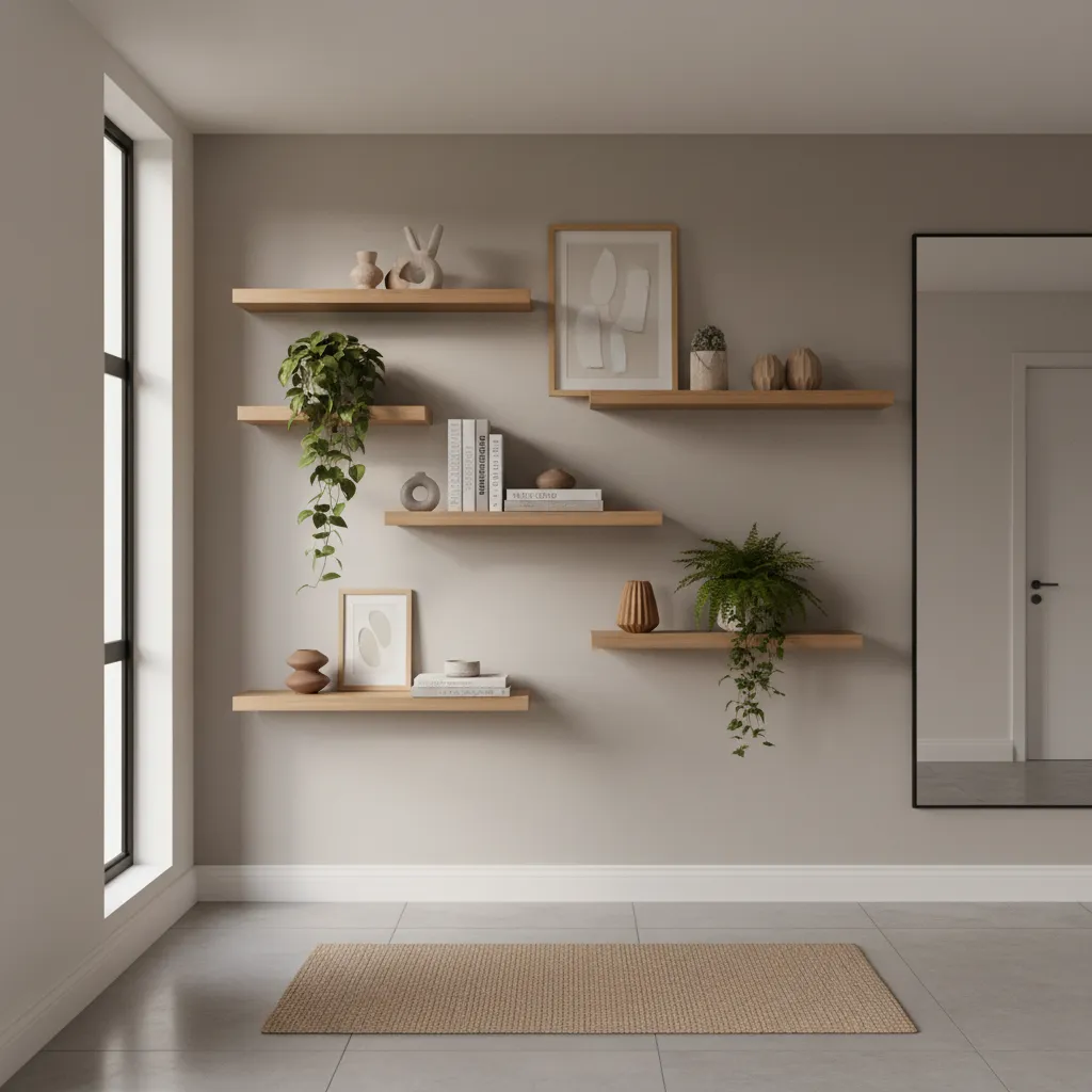 5 Wall Shelf Designs for Hall That Maximize Style and Storage