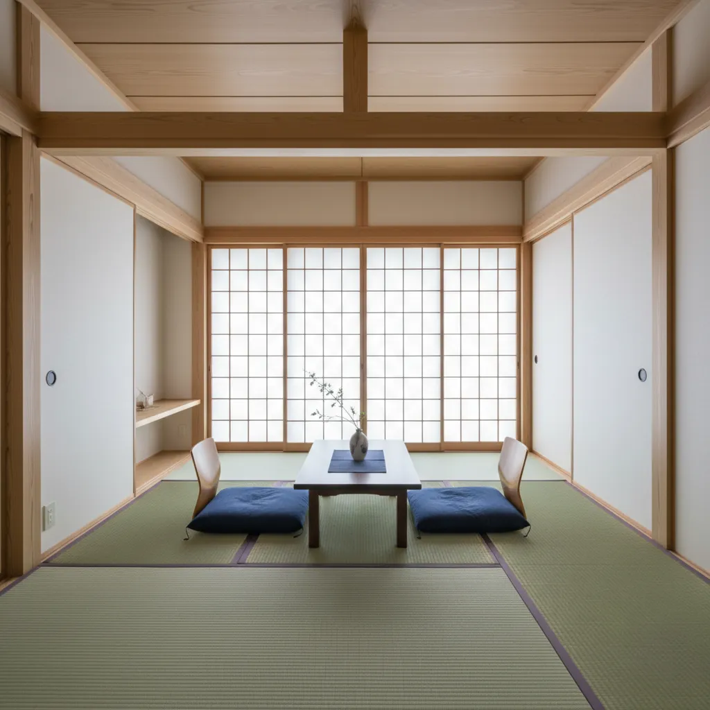 日式スタイルの配色と素材：日式風格で色数を絞り奥行きをつくる