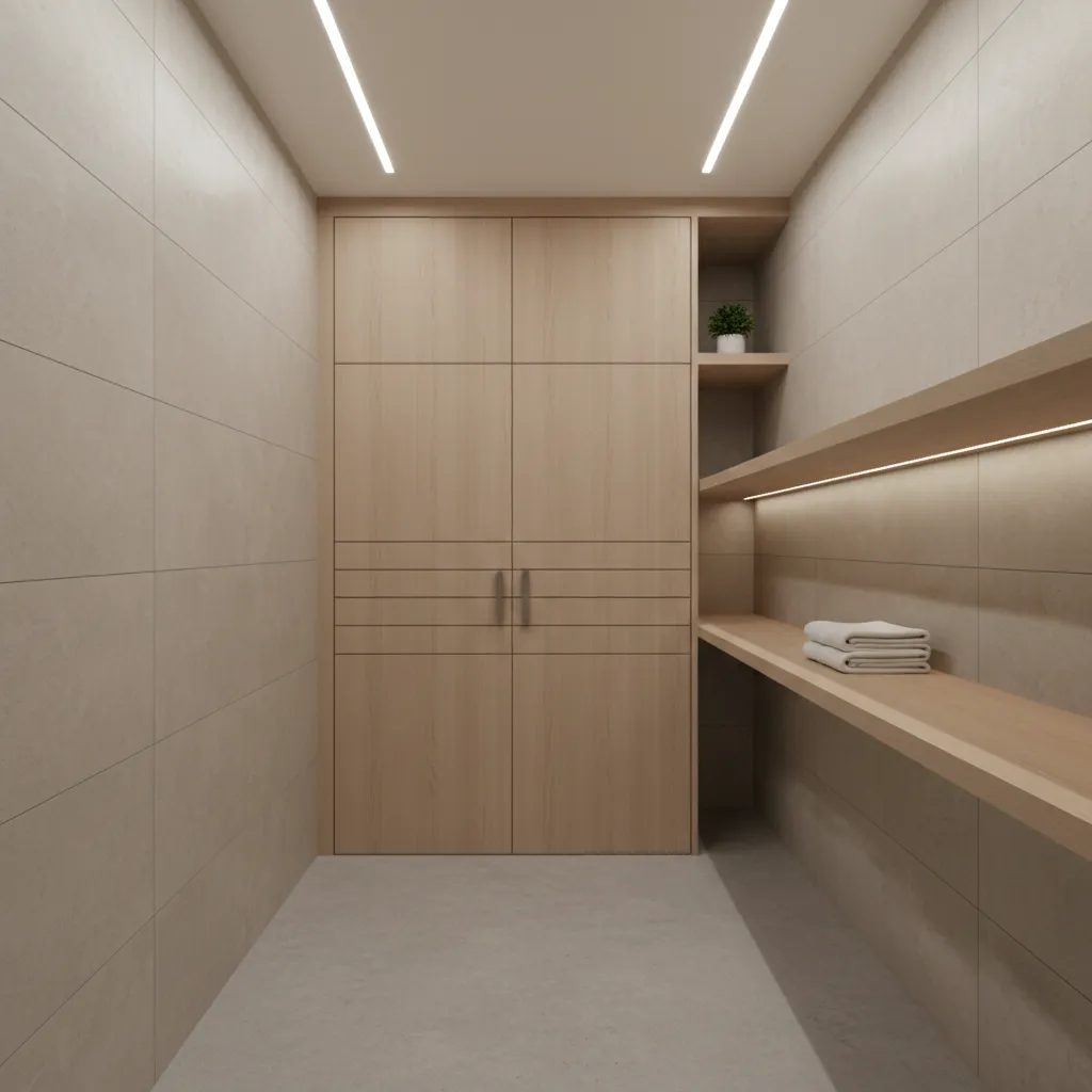 Water heater enclosure with removable panel for maintenance access