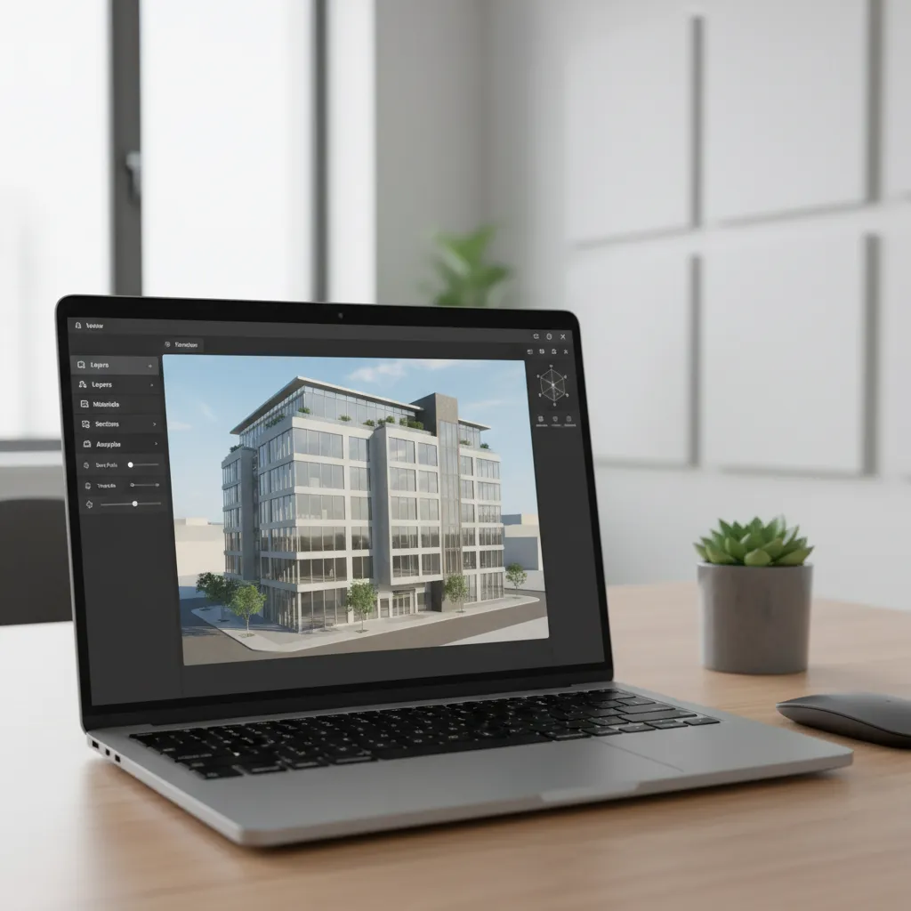 Browser interface displaying interactive 3D model viewer