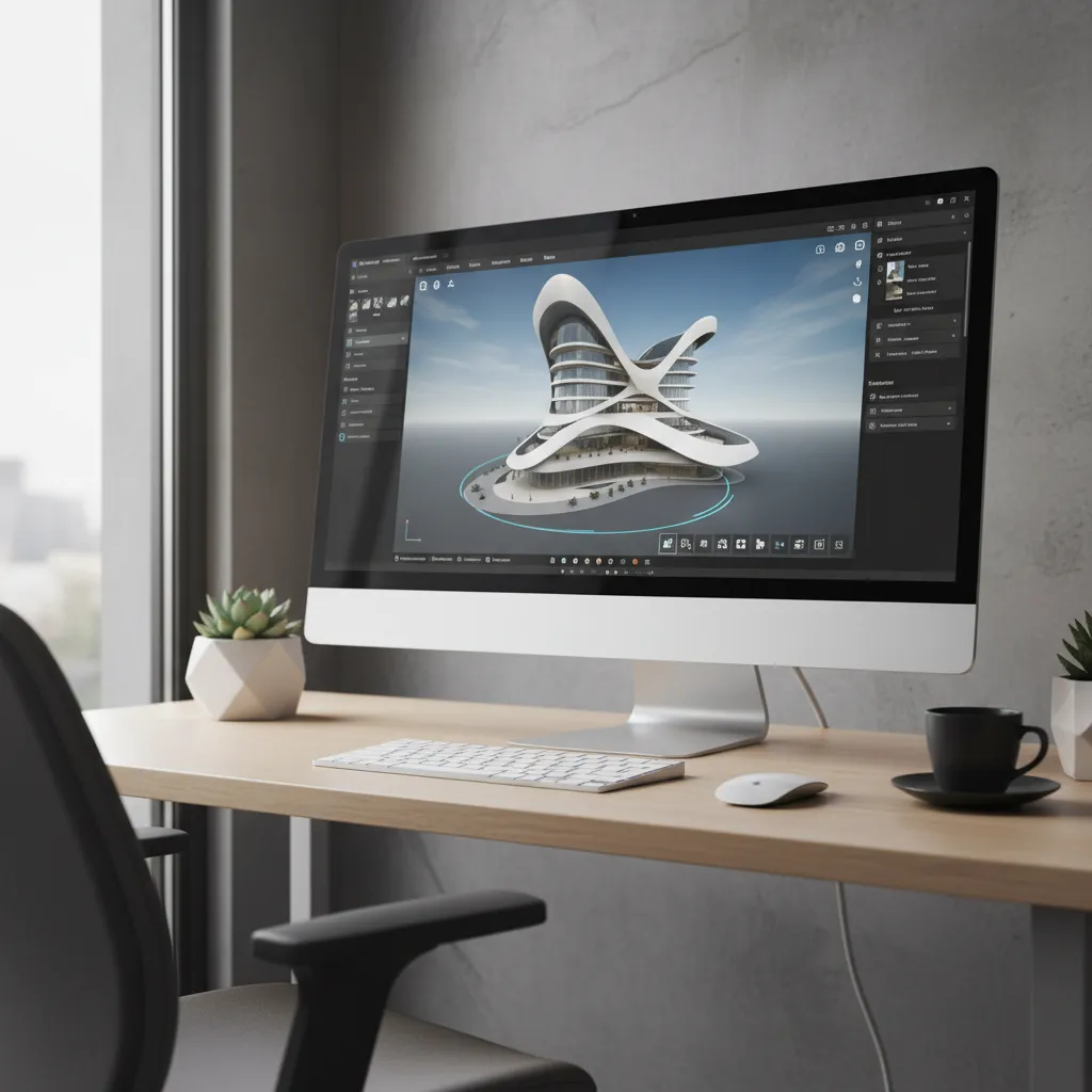 3d model displayed in a web browser viewer interface