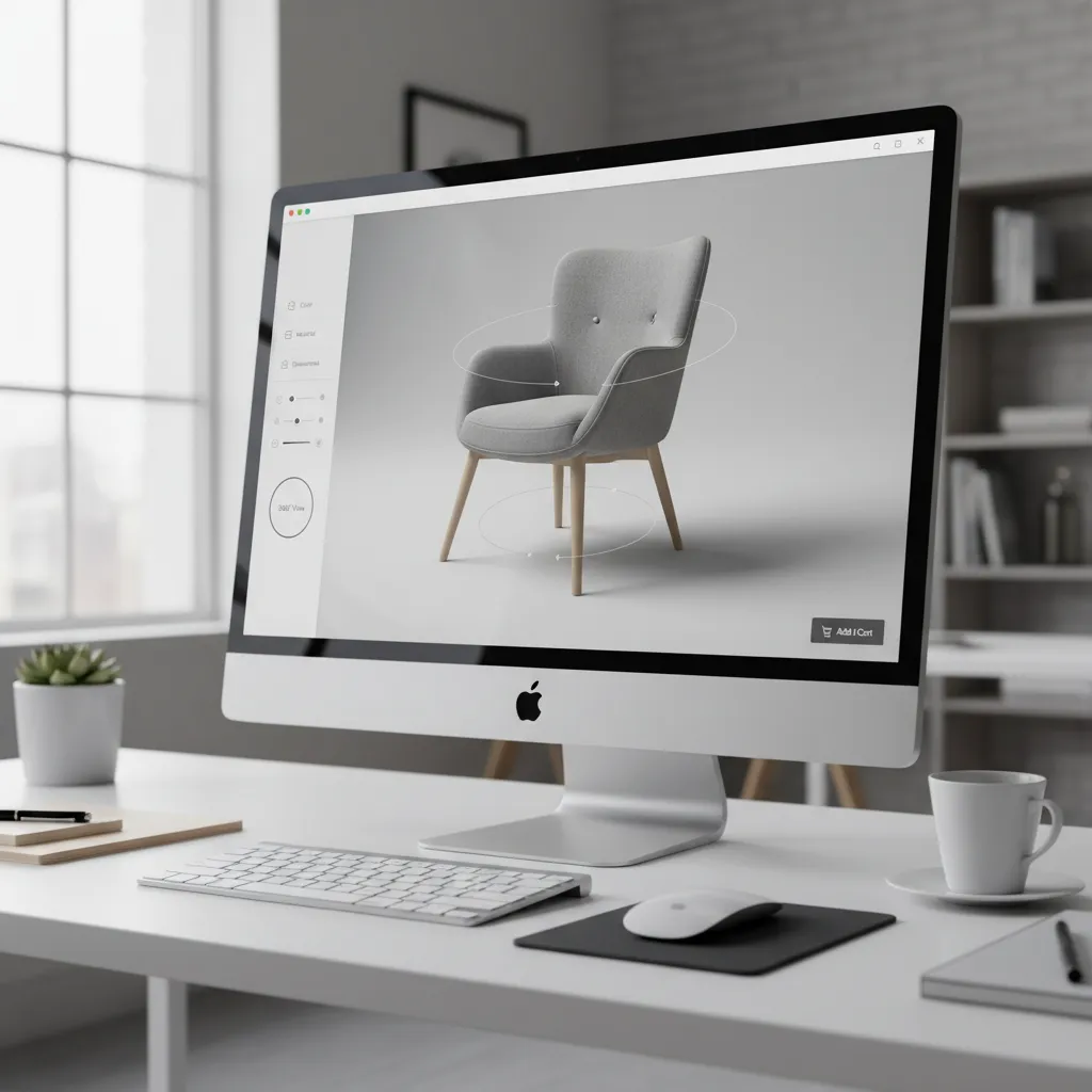 Interactive 3D product viewer running in a web browser
