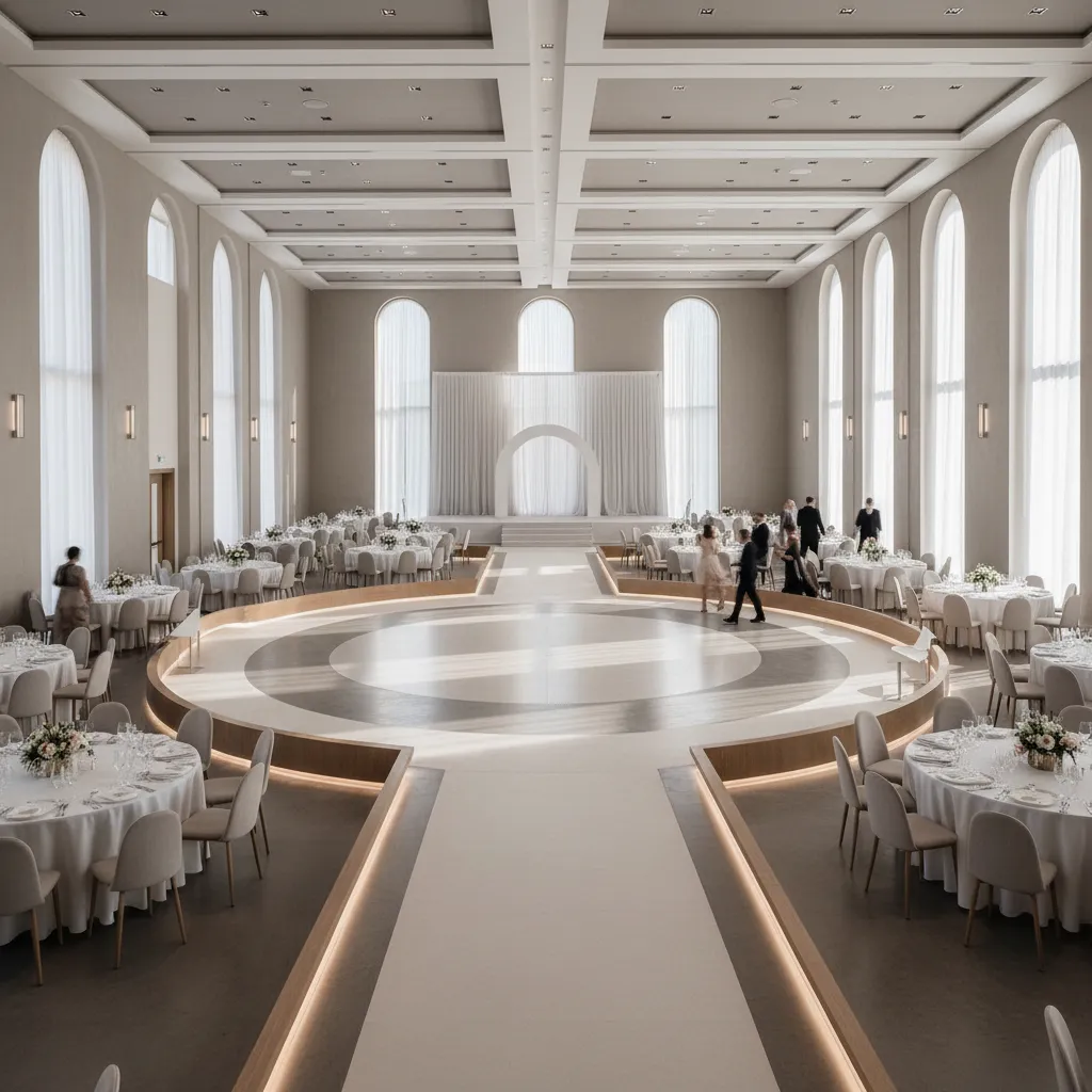 Optimizing Guest Flow and Space Efficiency in Wedding Halls