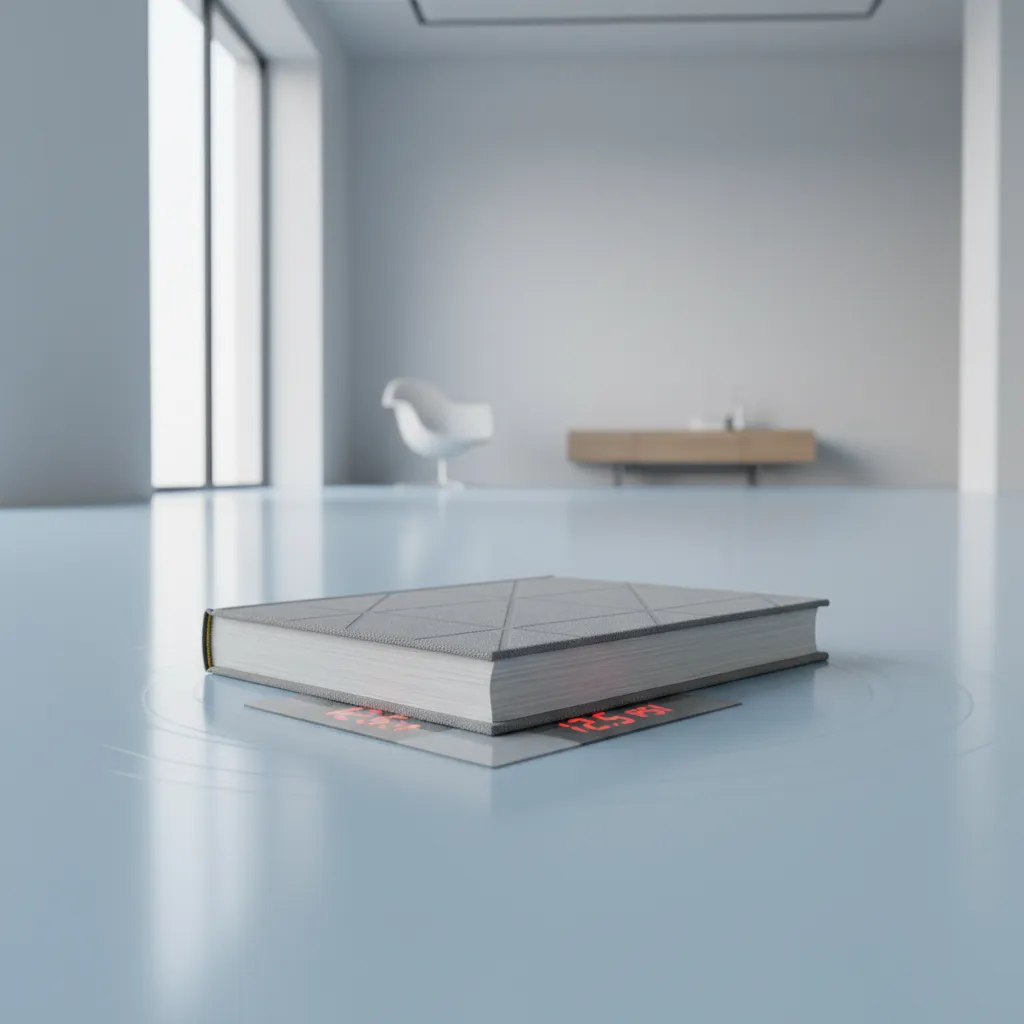 book used as weight test on newly painted floor