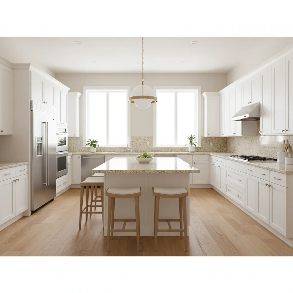 Kitchen Designs with White Cabinets and Granite Countertops