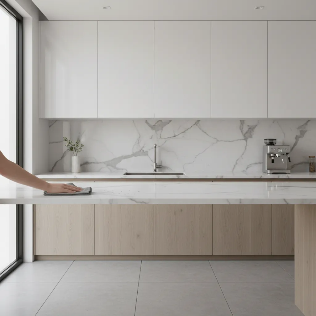 How to Remove Stains from White Kitchen Countertop