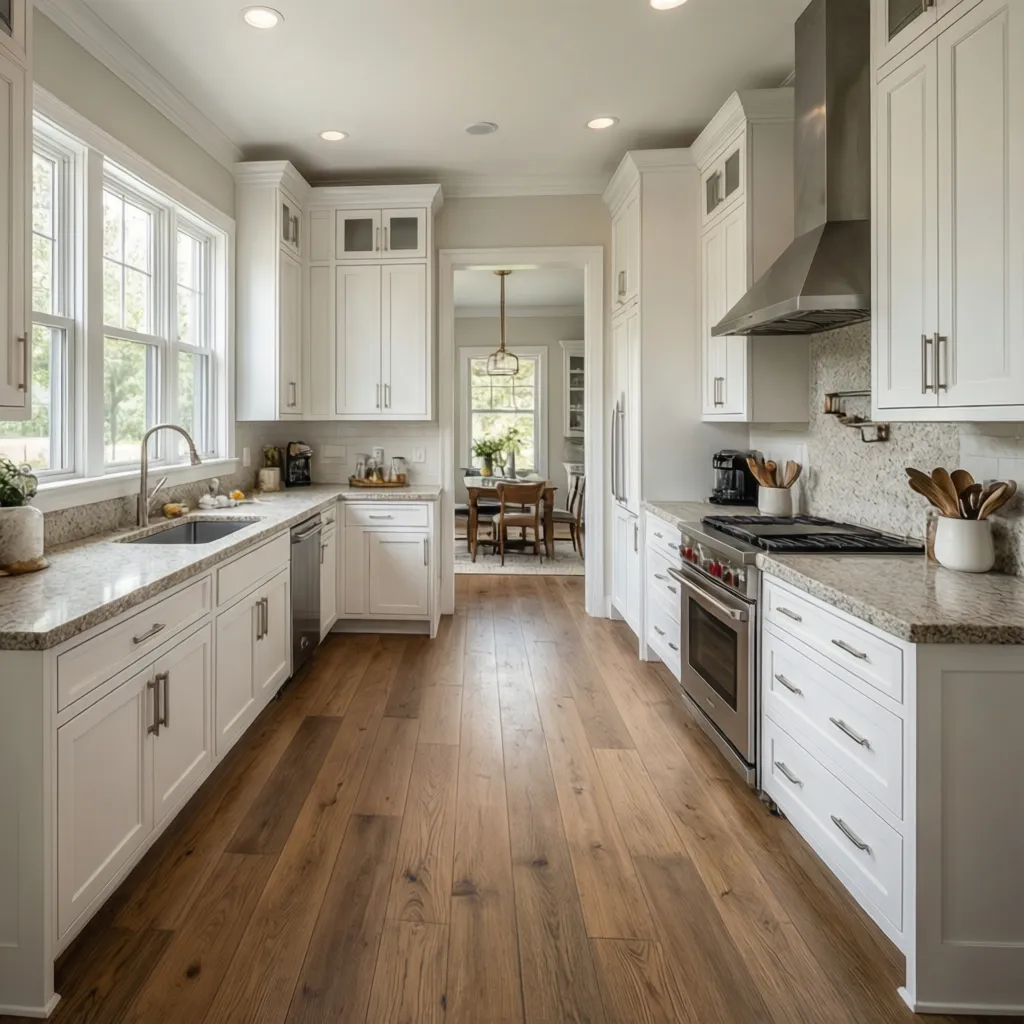 How to Choose the Right Flooring Color for a White Kitchen