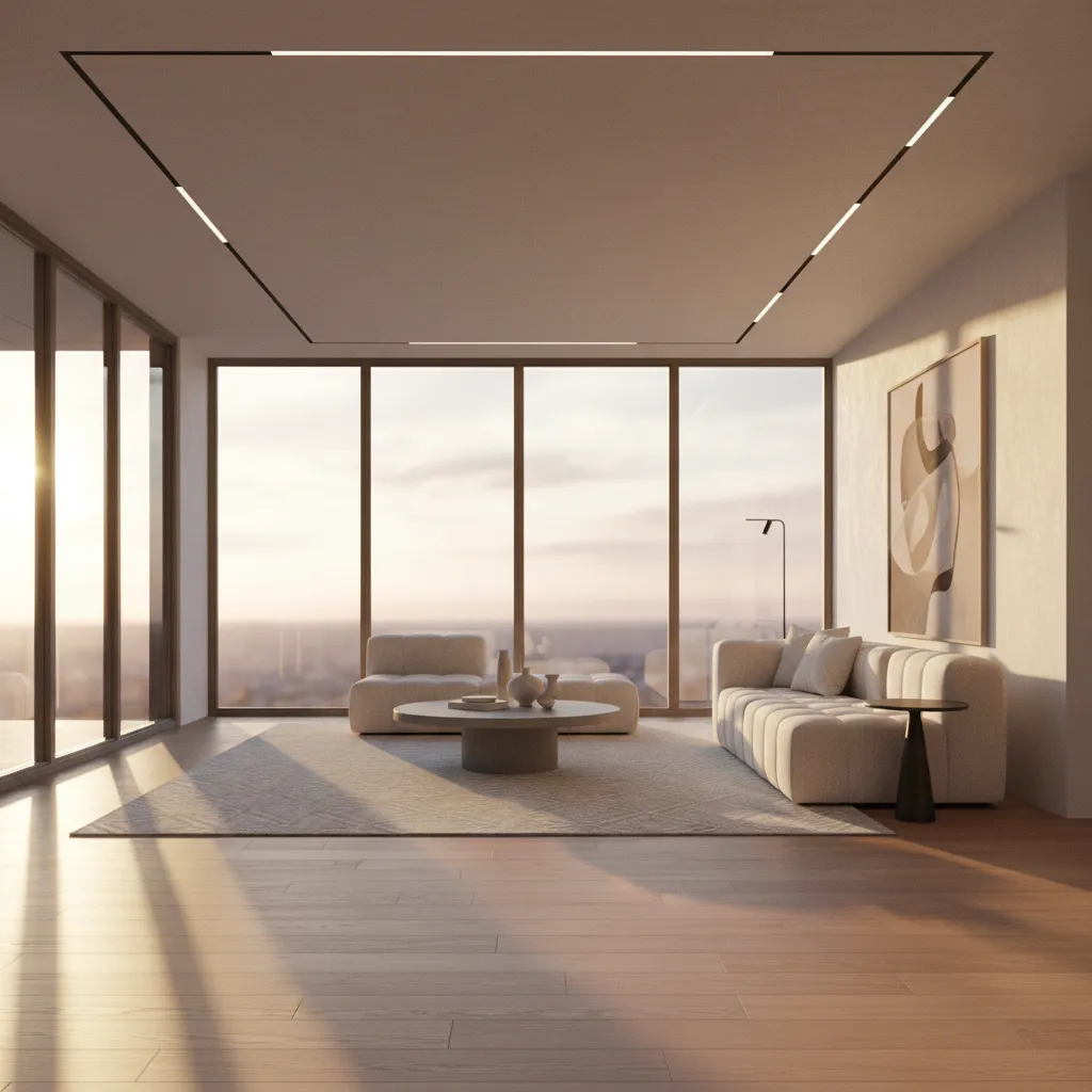Sunlight entering large residential windows affecting cooling load